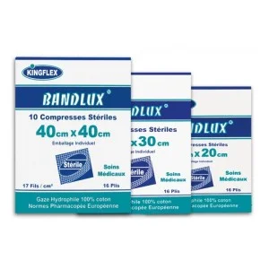 COMPRESSE KINGFLEX BANDLUX STERILES 30*30 CM