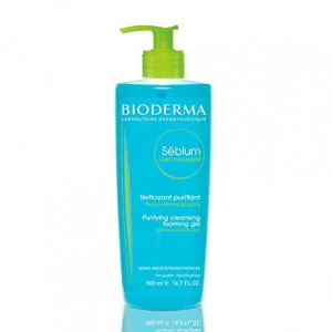 gel, crème, huile | BIODERMA Sébium Gel Moussant Purifiant POMPE, 500ml | ParapharmacieTunisie.tn gallerie